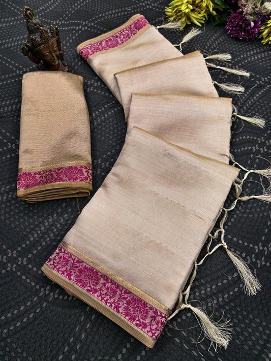 Semi Tussar Silk Sarees