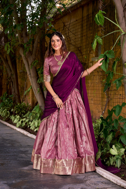 Duphion Silk Readymade Dhavani Collection 1699