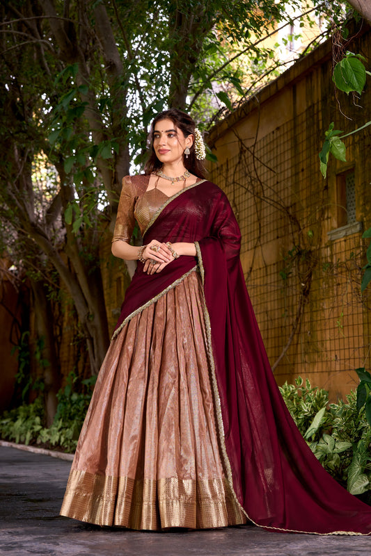 Duphion Silk Readymade Dhavani Collection 1699