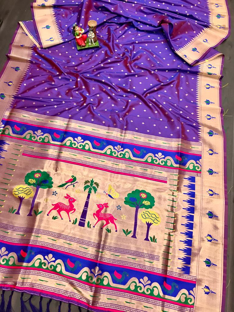 Marigold MG – Soft Kanjivaram Lichi Silk Saree with Zari Butti & Jumkha Pallu MG9