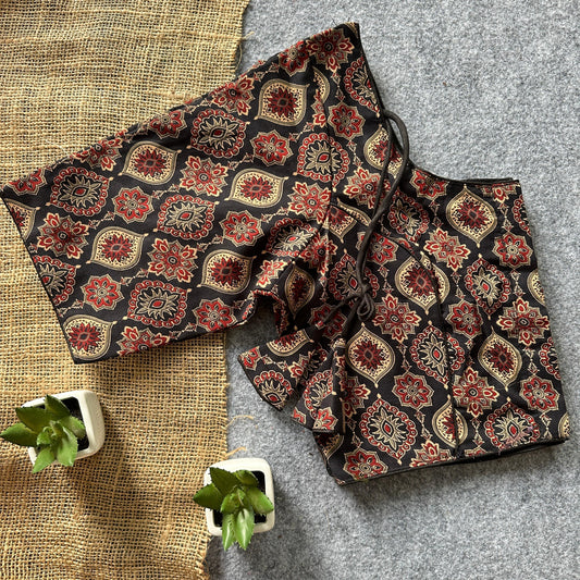 Ajrakh Cotton Ready Made Blouse