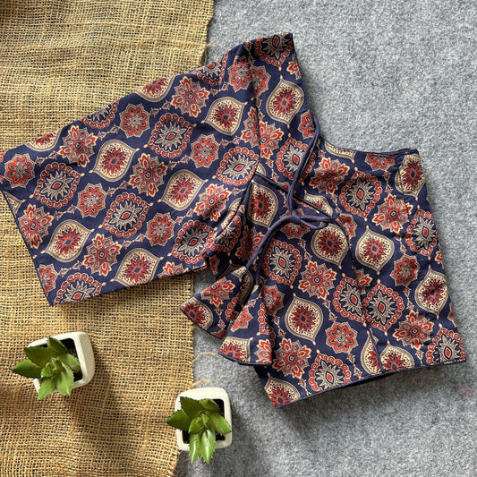 Ajrakh Cotton Ready Made Blouse