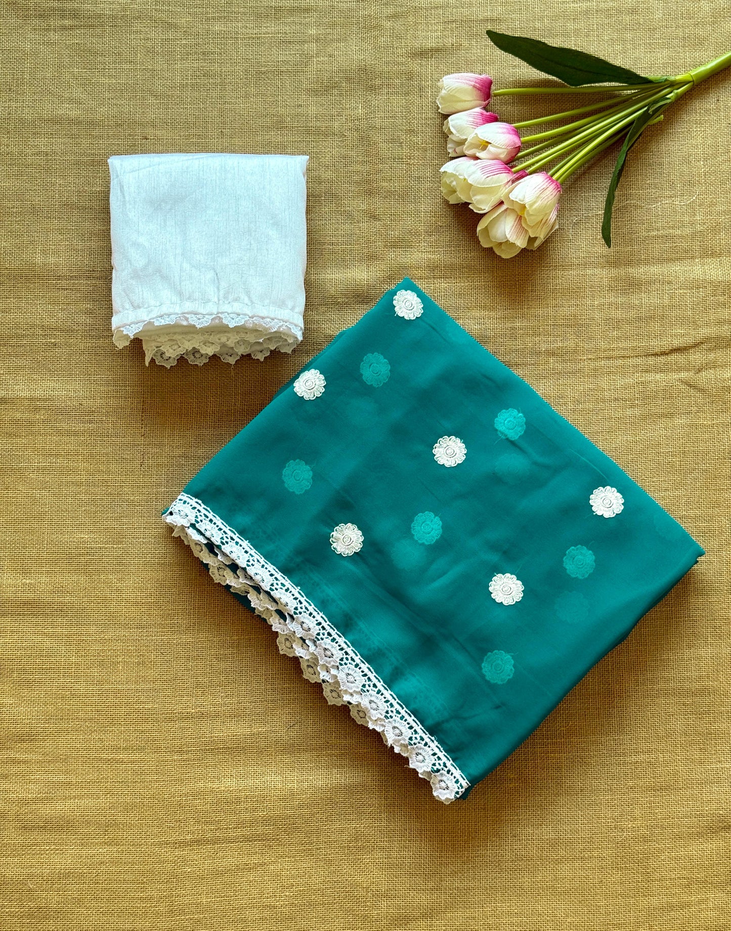 Georgette Embroidered Saree