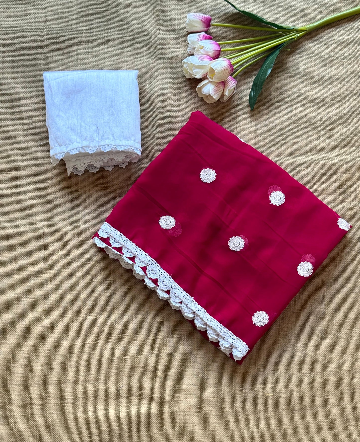 Georgette Embroidered Saree