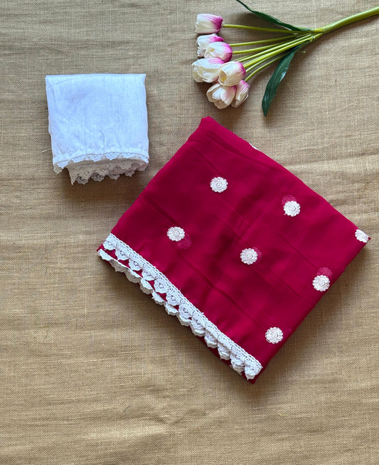 Georgette Embroidered Saree