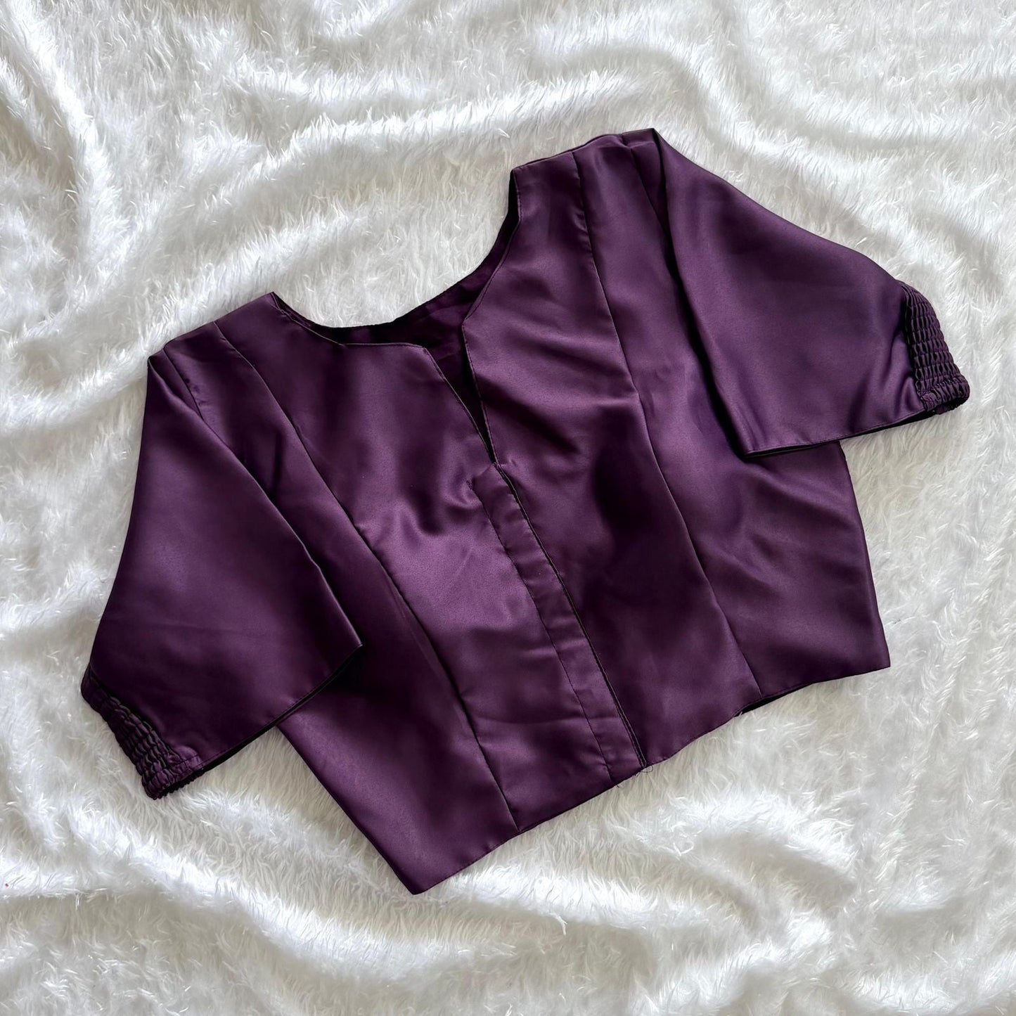 Soft Maslin Silk Elastic Stretchable Blouse – Plus Size