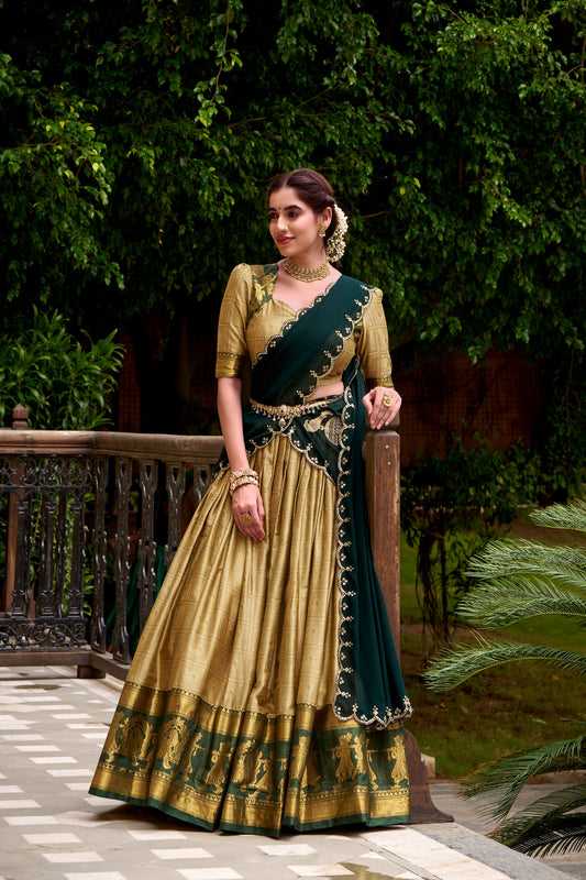 Cotton Silk Readymade Dhavani Collection 1699
