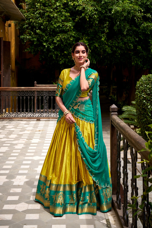 Cotton Silk Readymade Dhavani Collection 1699