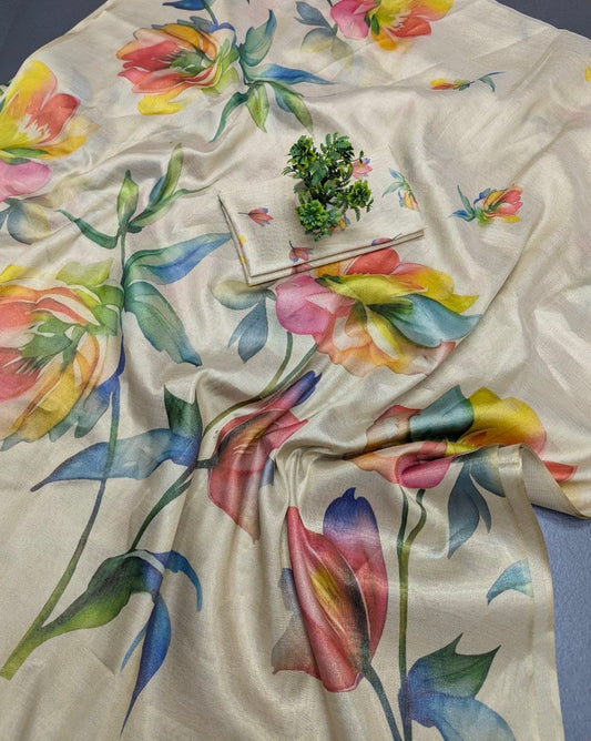 Linen Tissue Silk Sarees