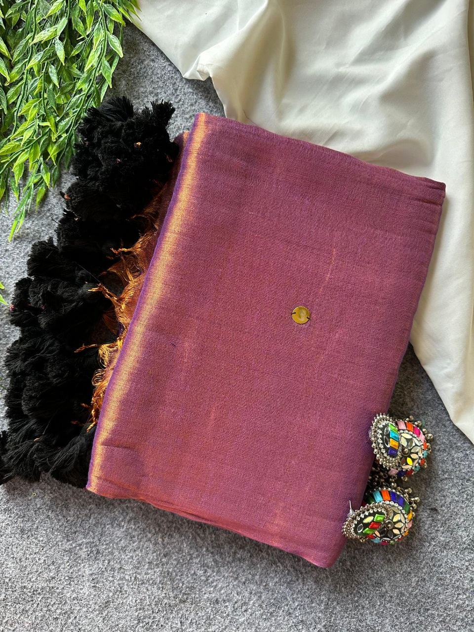 Raga Tissue Silk Sarees with Sequence Work