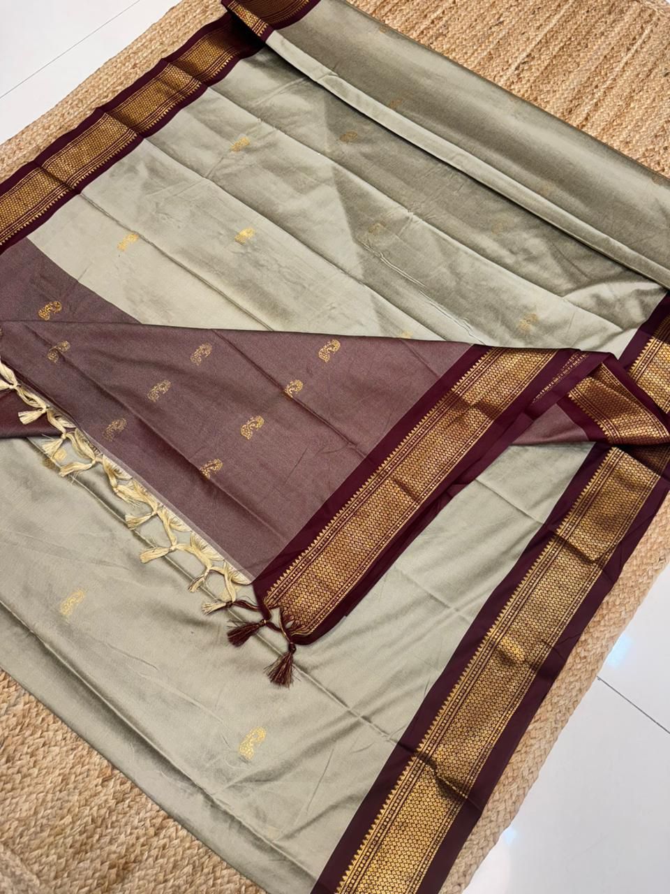 Cotton Silk Sarees with Jacquard Borders