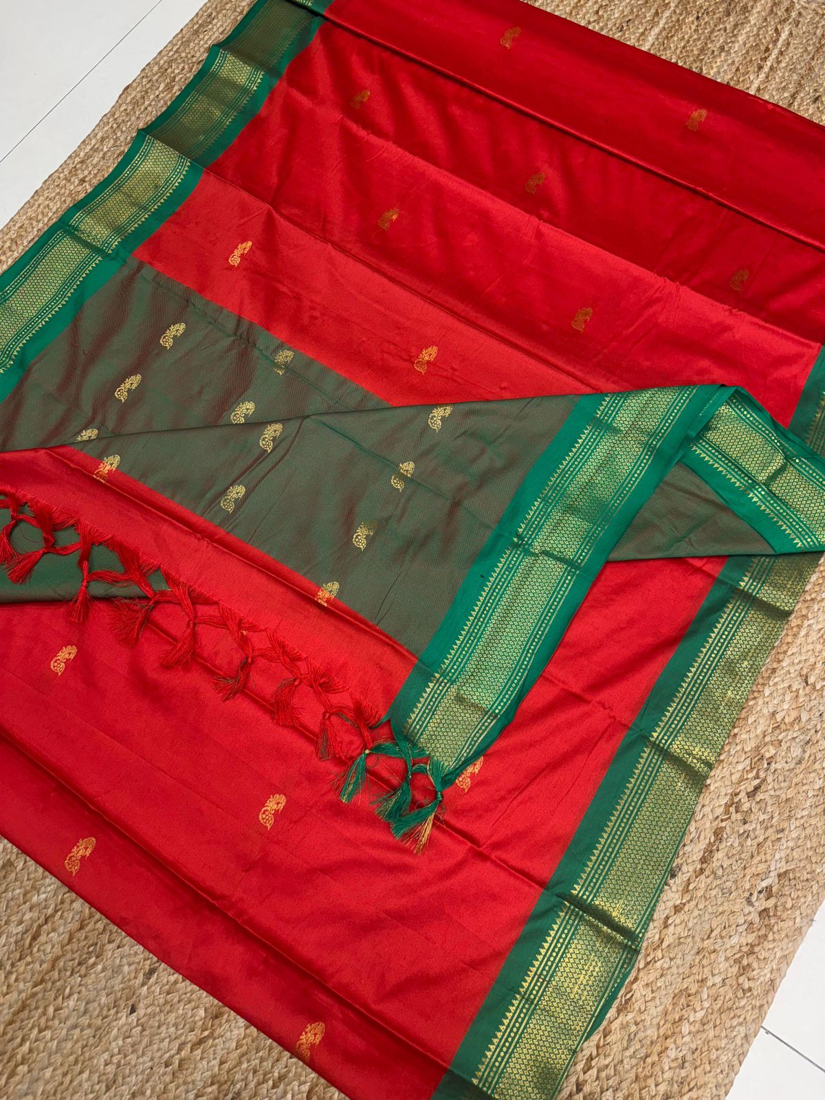 Cotton Silk Sarees with Jacquard Borders