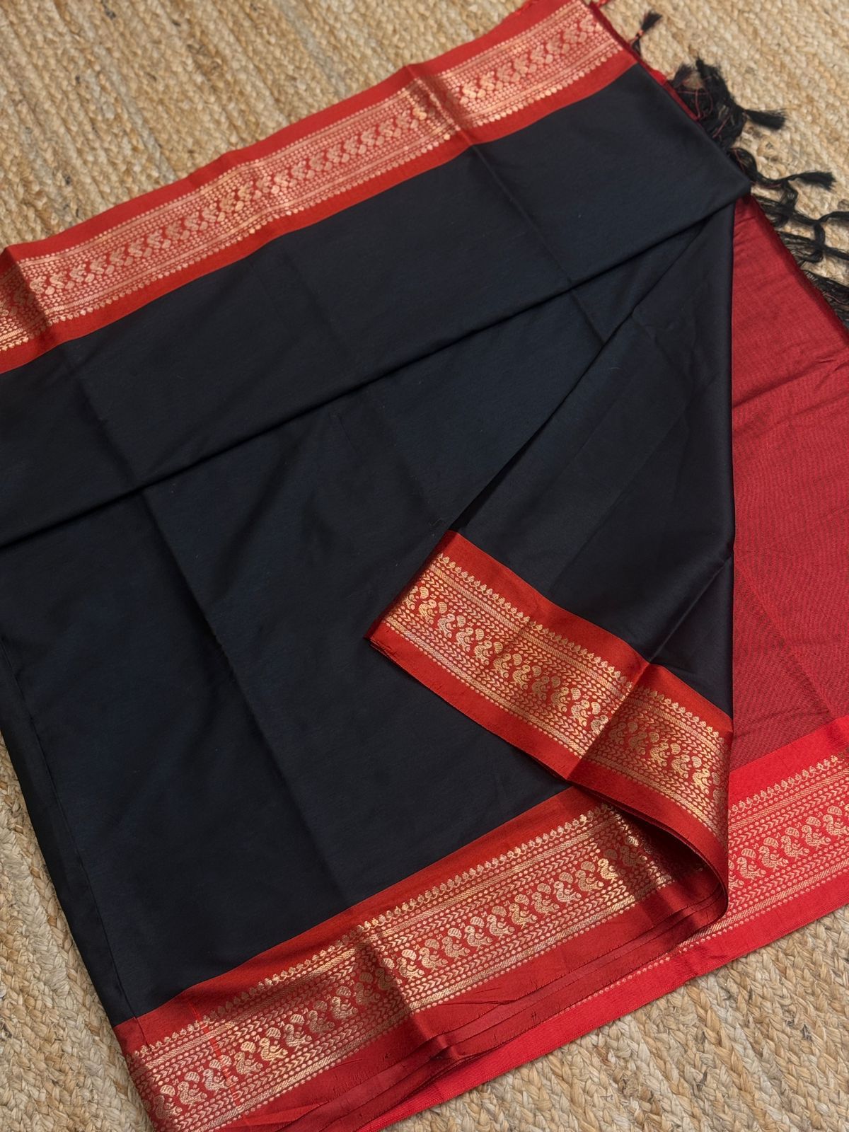 Cotton Silk Sarees with Jacquard Borders