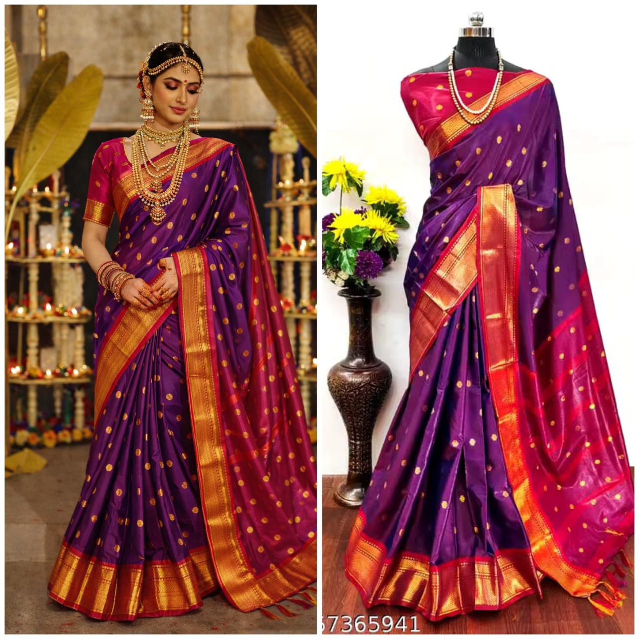 Cotton Silk Sarees with Jacquard Borders