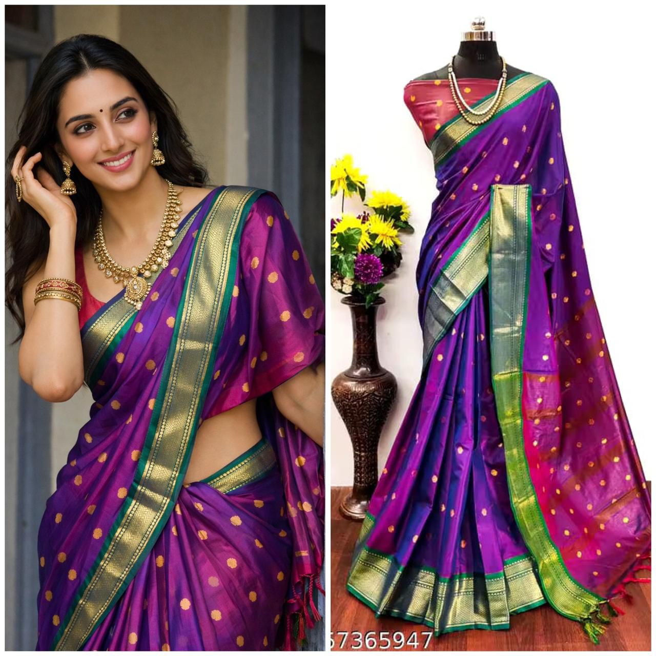 Cotton Silk Sarees with Jacquard Borders