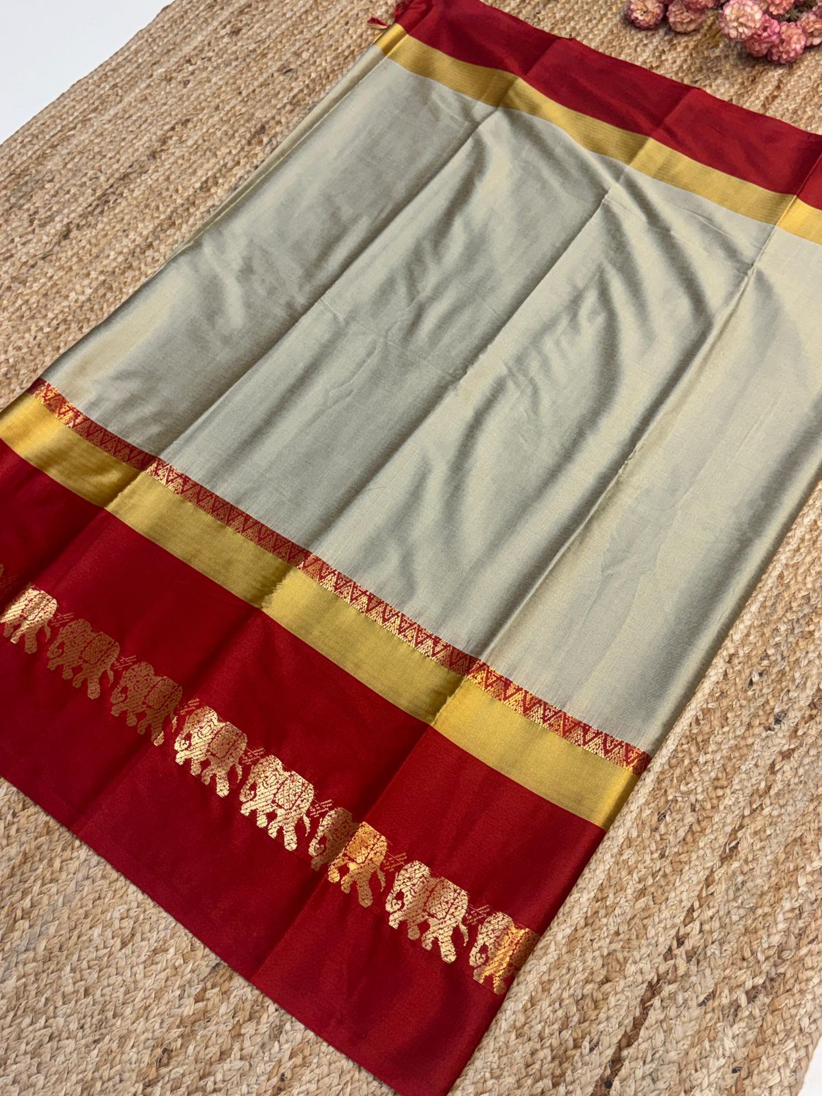 Cotton Silk Sarees with Jacquard Borders