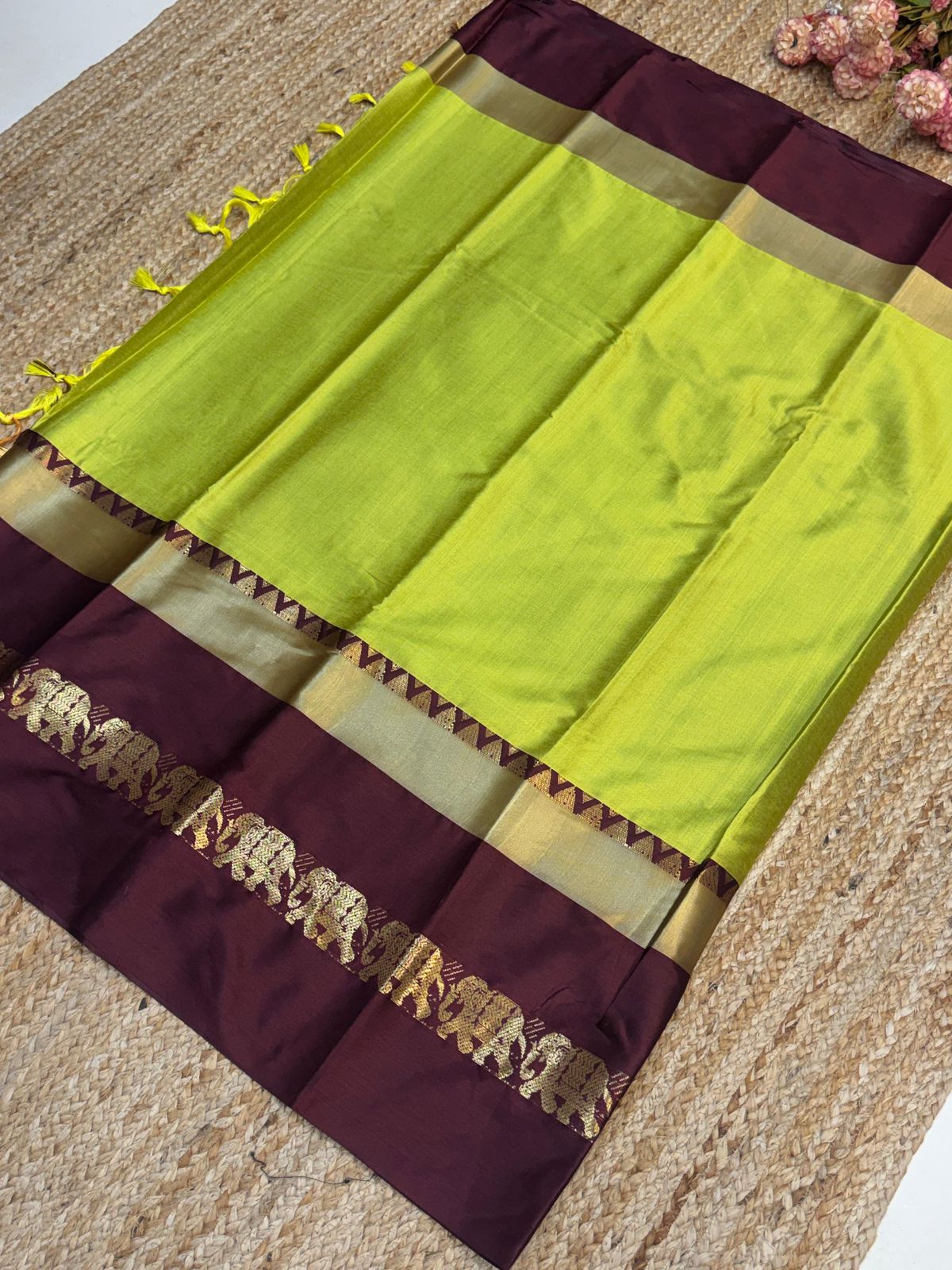Cotton Silk Sarees with Jacquard Borders