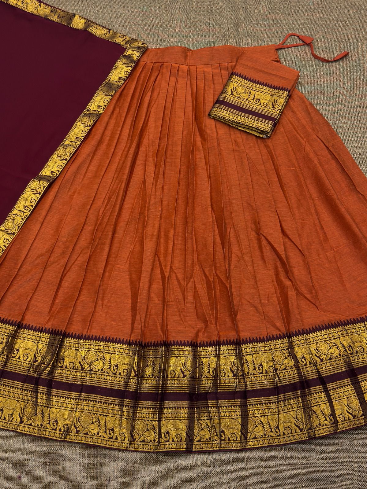 Kanchi Cotton Silk Lehenga Set