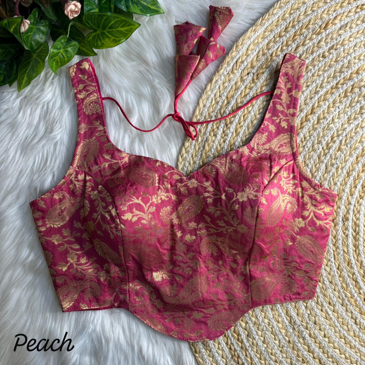 Banarasi Brocade Silk Blouse – ₹699