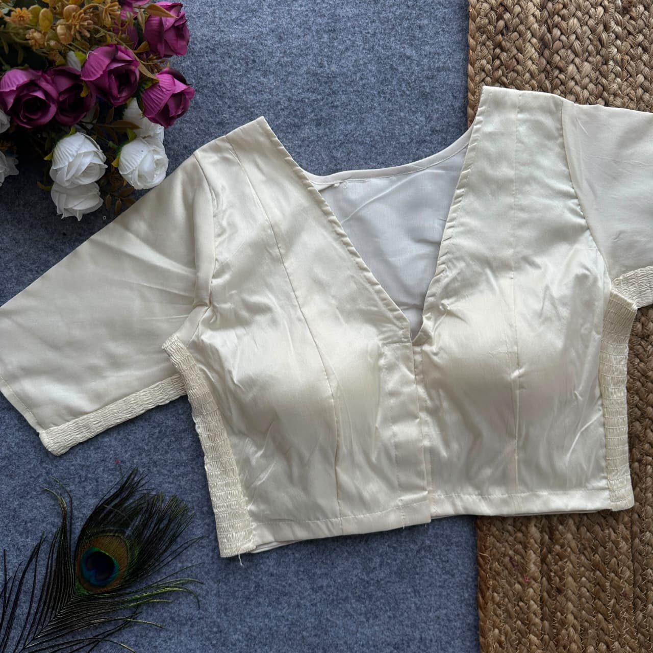Side Elastic Stretchable Blouse – ₹699