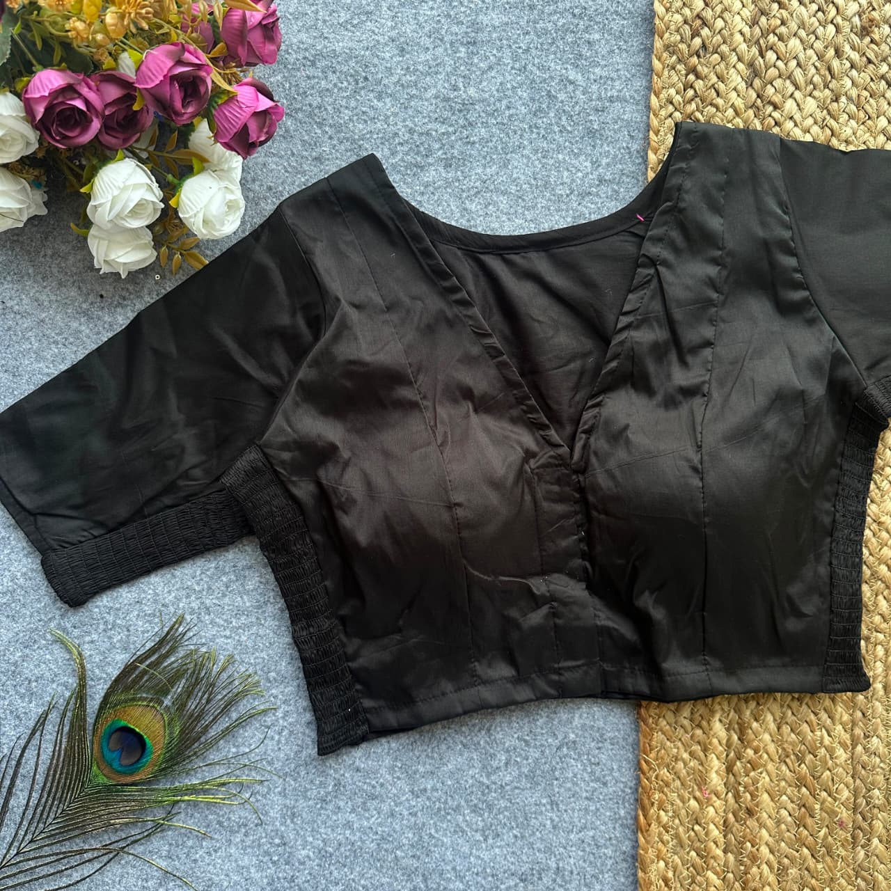 Side Elastic Stretchable Blouse – ₹699