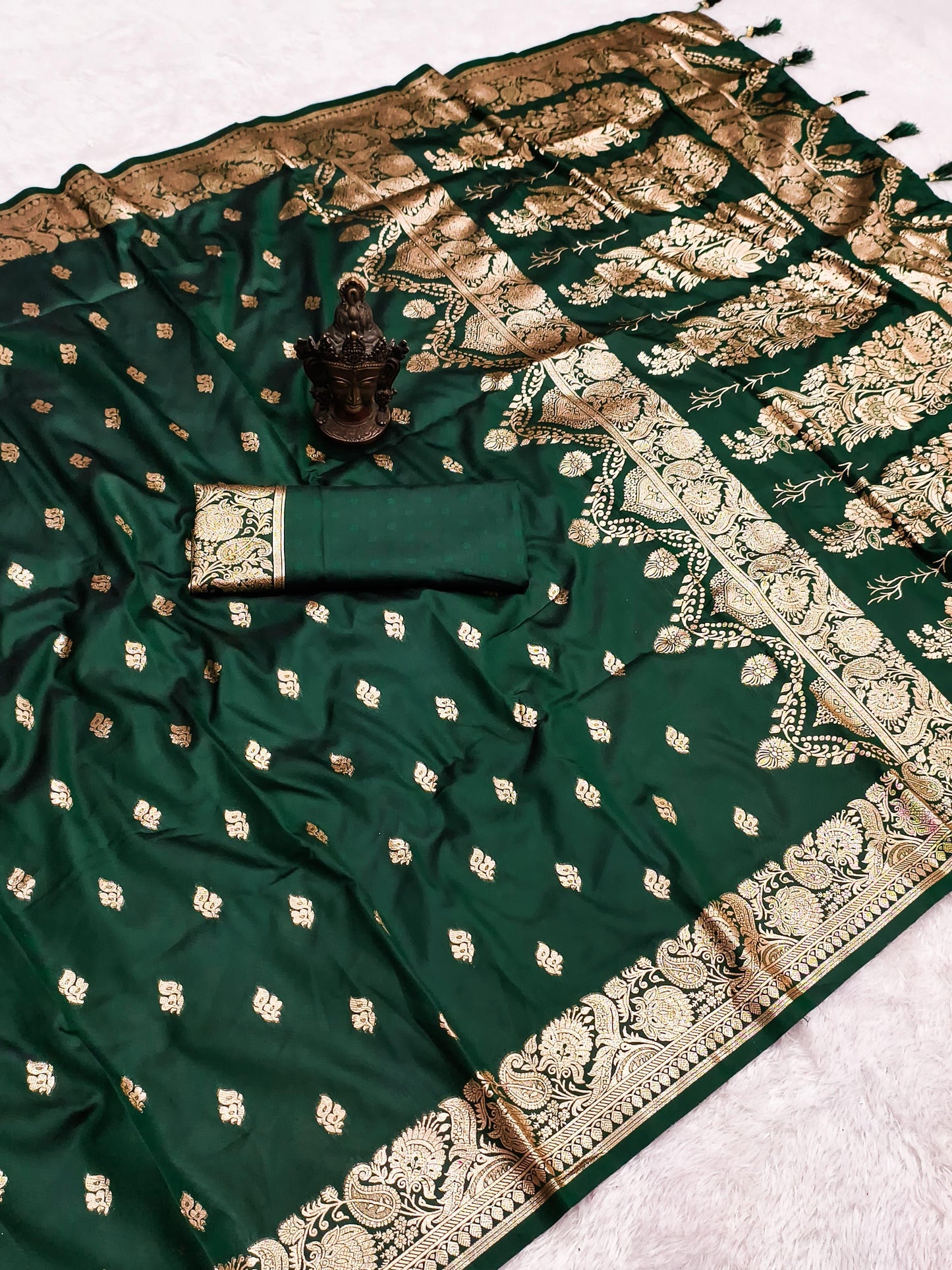Soft Two Tone Silk Banarasi Weaving Saree – ₹1399