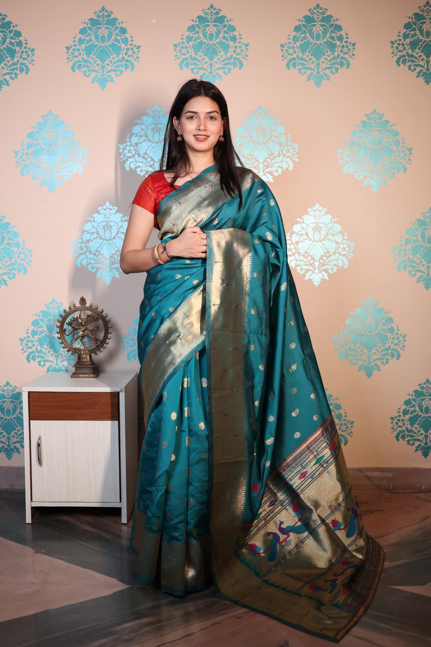 Soft Semi Paithani Silk Saree – ₹950