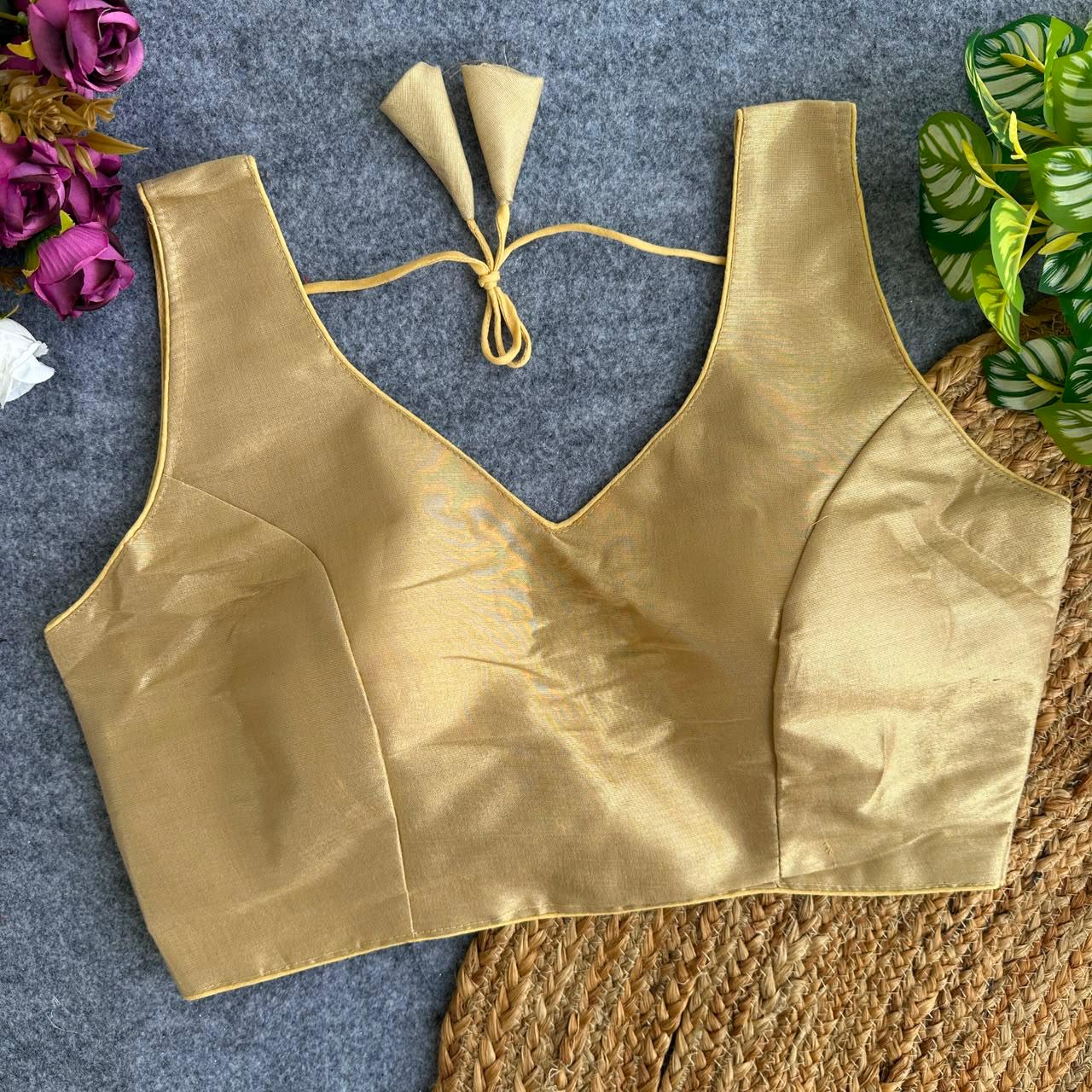 Soft South Tissue Silk Readymade Blouse – ₹499