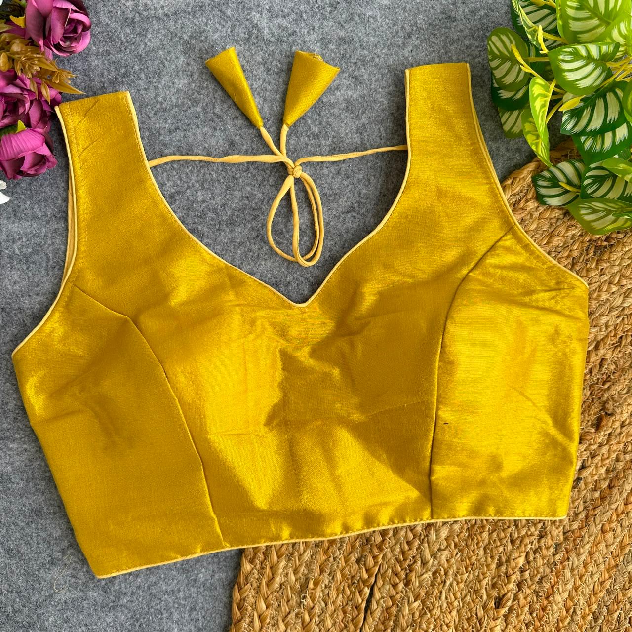Soft South Tissue Silk Readymade Blouse – ₹499