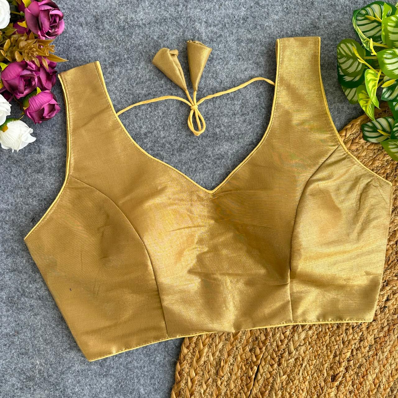 Soft South Tissue Silk Readymade Blouse – ₹499