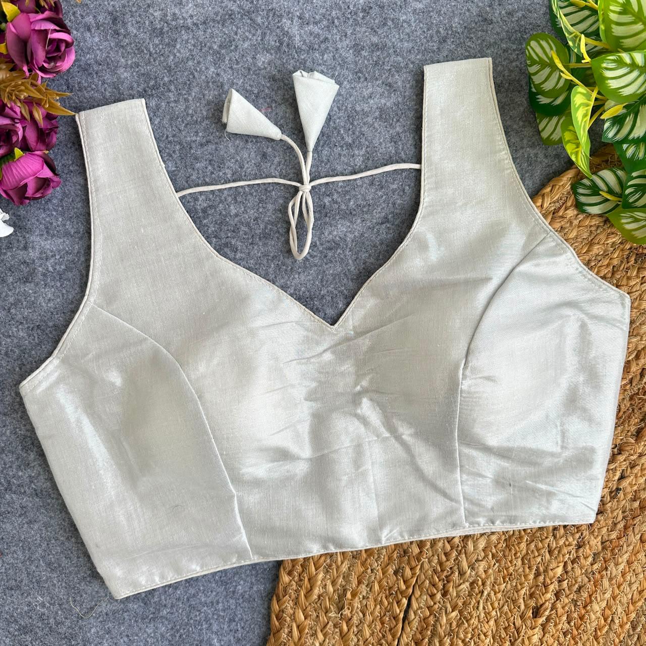 Soft South Tissue Silk Readymade Blouse – ₹499
