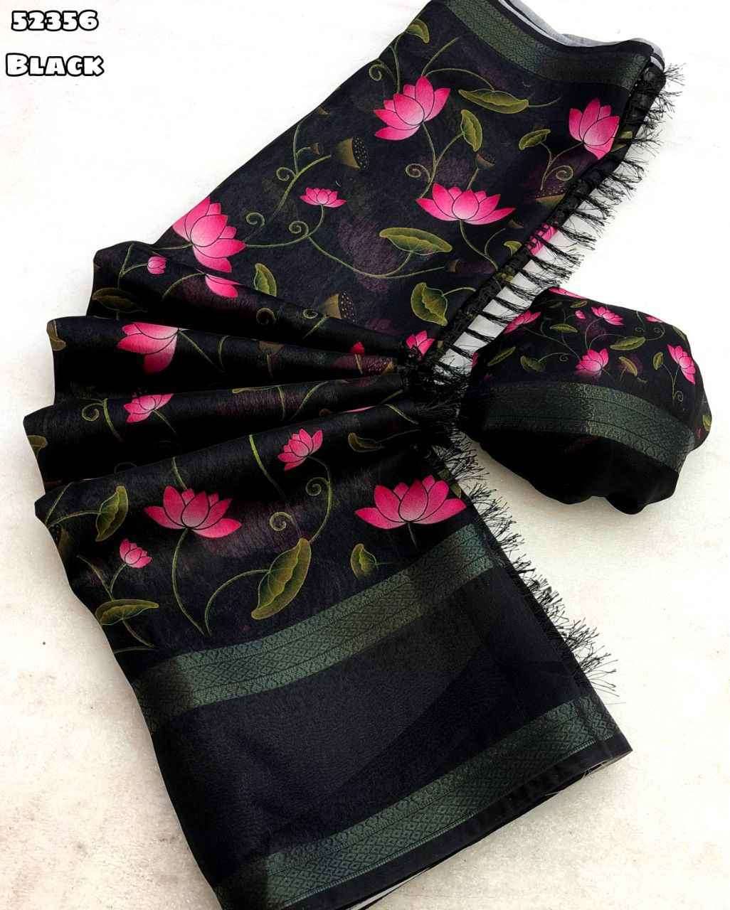 Soft Weightless Chiffon Saree with Satin Borders – ₹1099