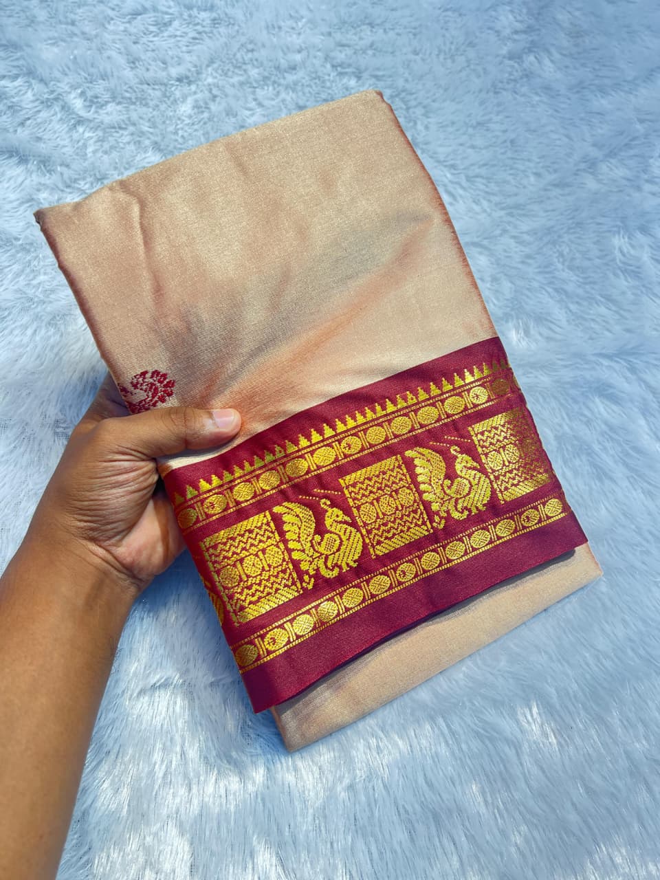Aura Cotton Silk Weaving Saree – ₹899