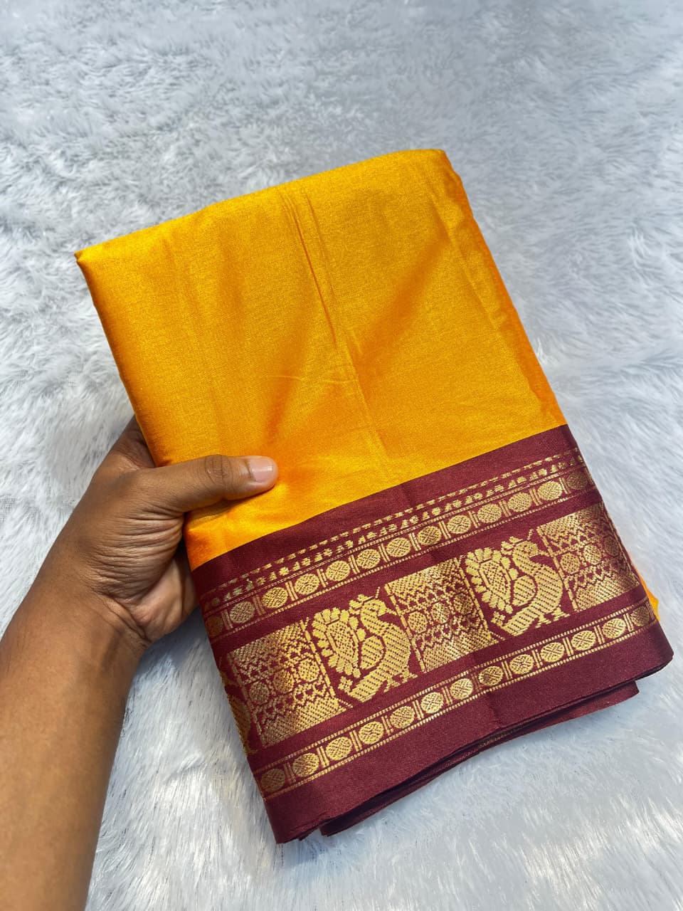 Aura Cotton Silk Weaving Saree – ₹899