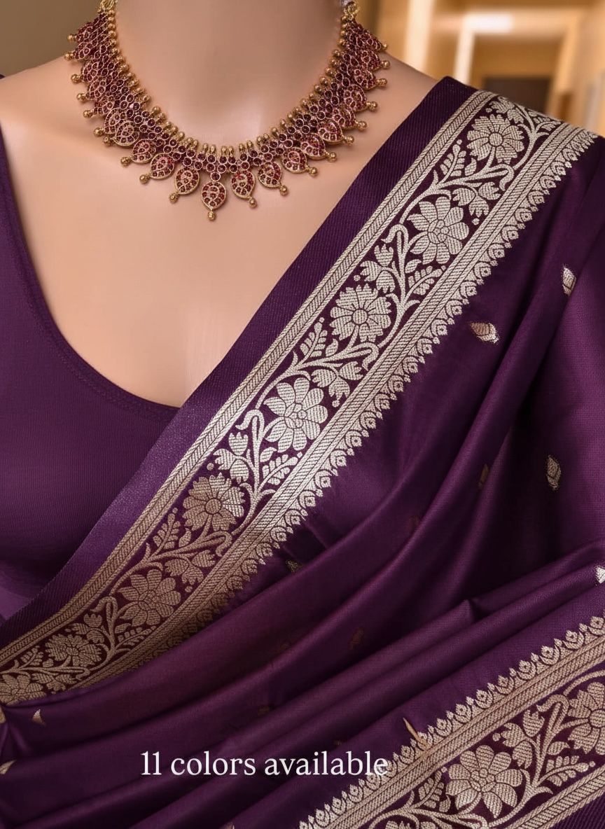 Soft Banarasi Silk Weaving Saree – ₹1399
