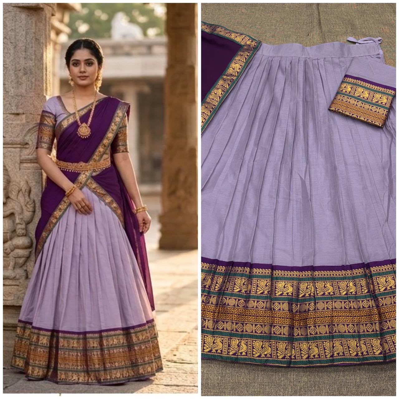 Kanchi Cotton Silk Lehenga Set