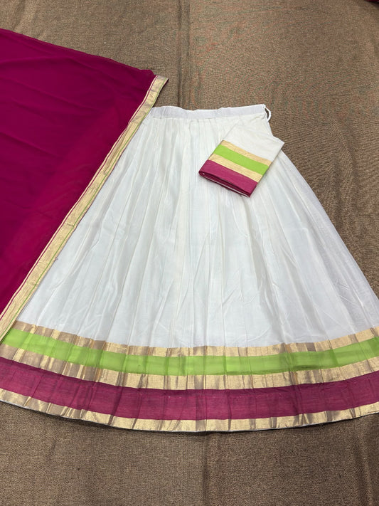 Kanchi Cotton Silk Lehenga Set