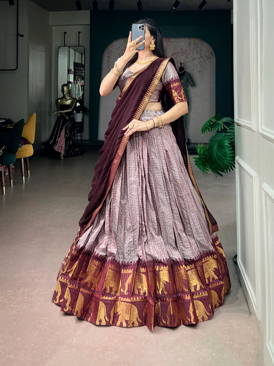 Cotton Silk Readymade Dhavani / Half Saree Collection – ₹1399