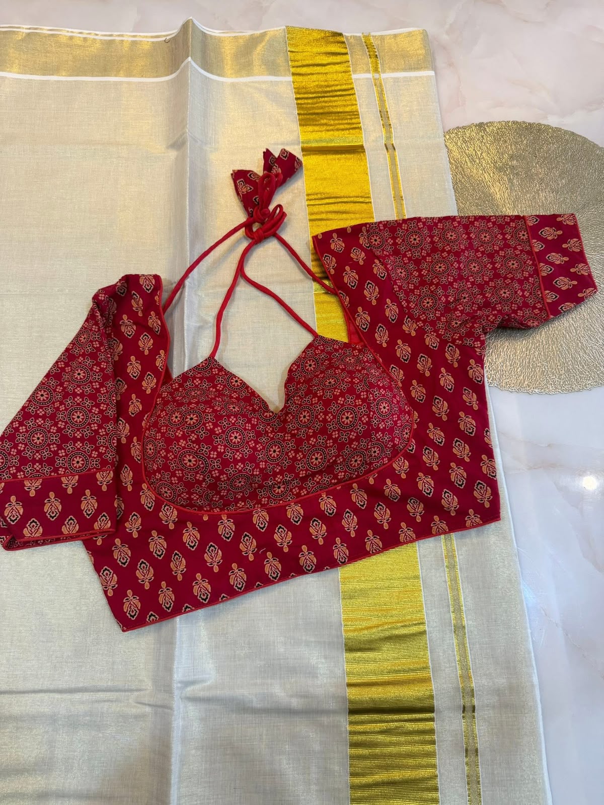 Madhubala Readymade Halter Neck Blouse – ₹699