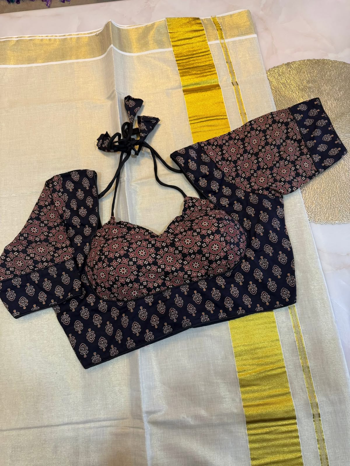 Madhubala Readymade Halter Neck Blouse – ₹699