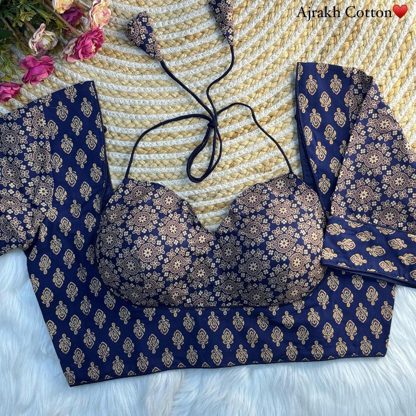 Madhubala Readymade Halter Neck Blouse – ₹699