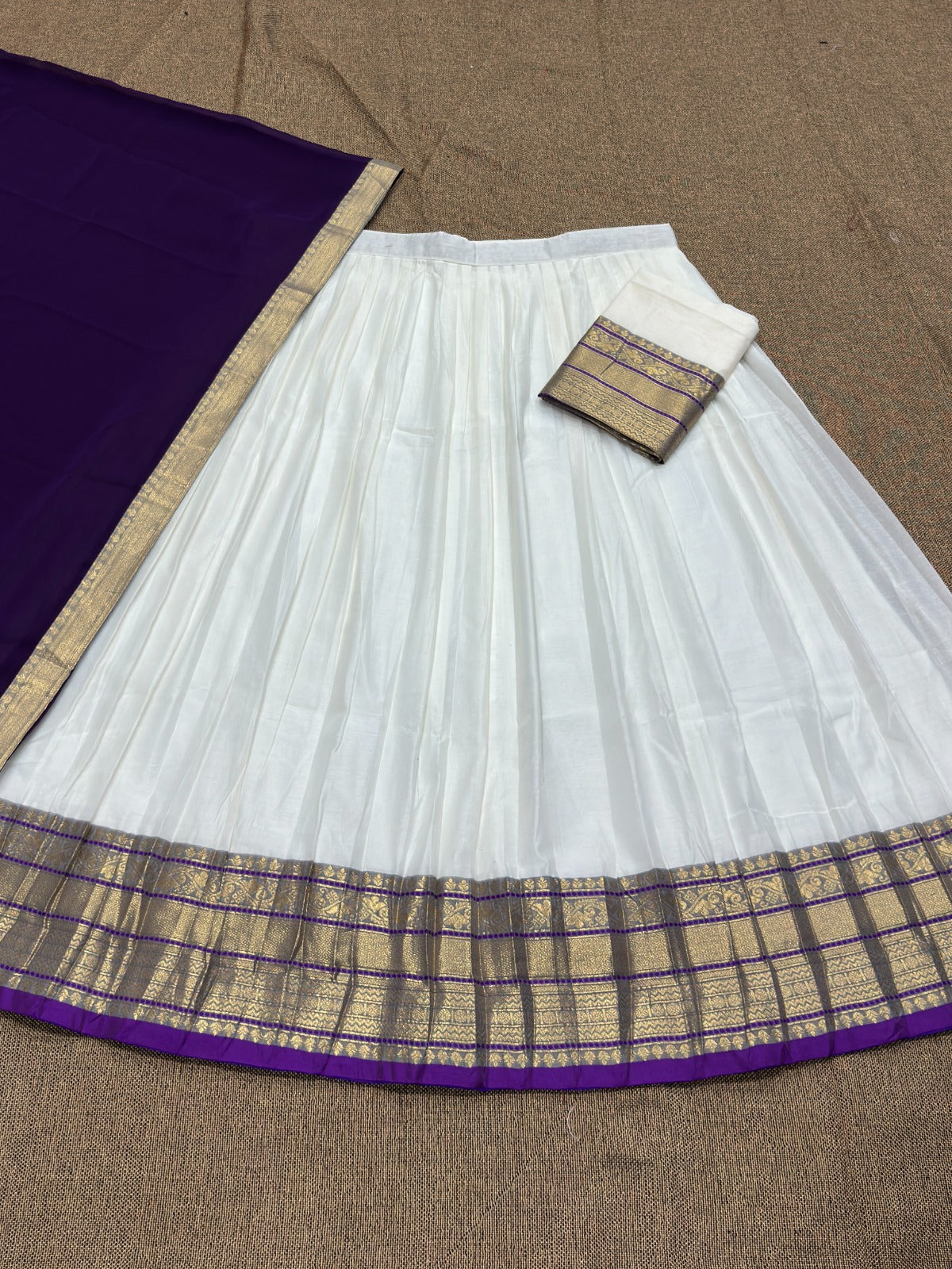 Mul Chanderi Cotton Readymade Dhavani / Half Saree Collection – ₹1399