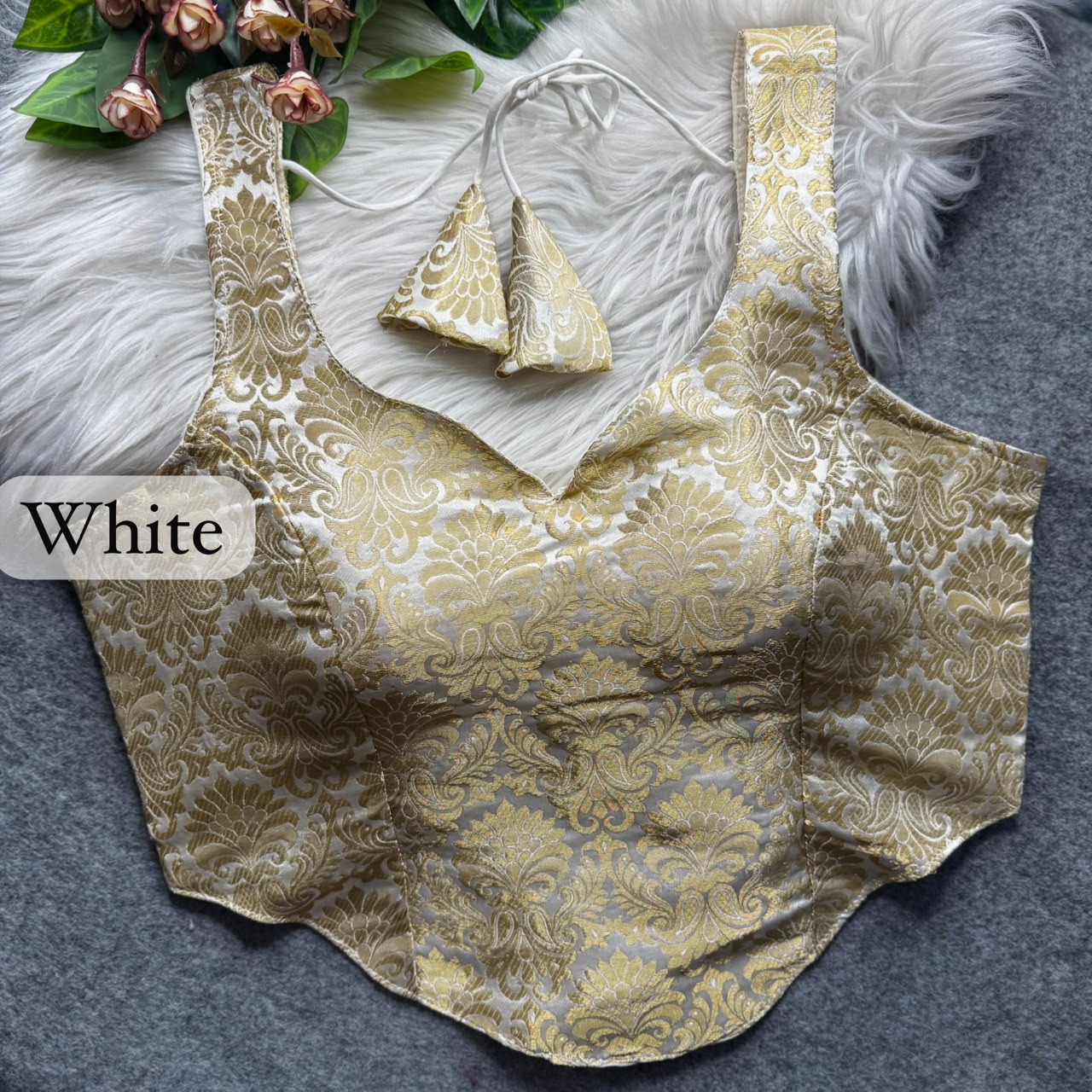 Brocade Silk Readymade Blouse – ₹650