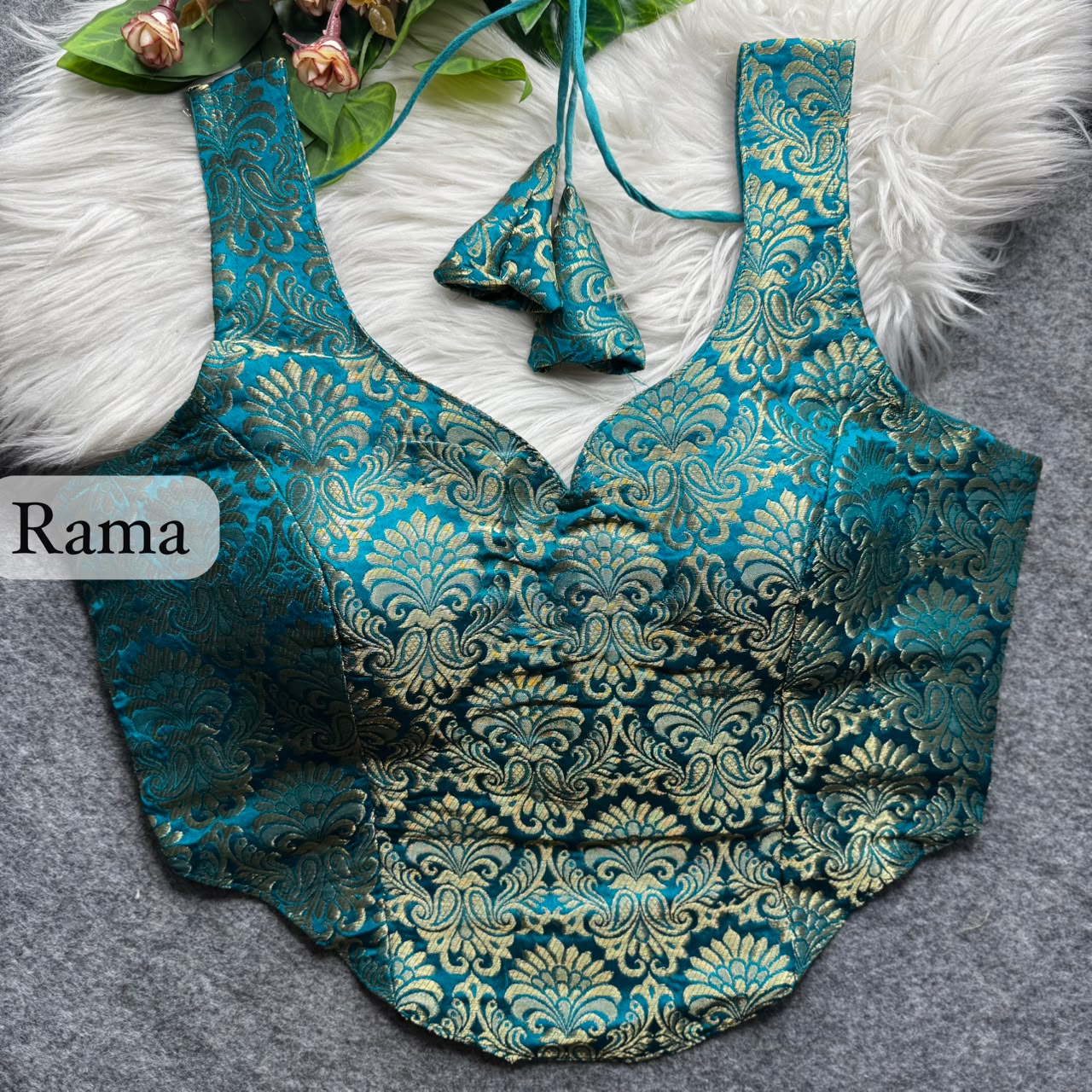 Brocade Silk Readymade Blouse – ₹650