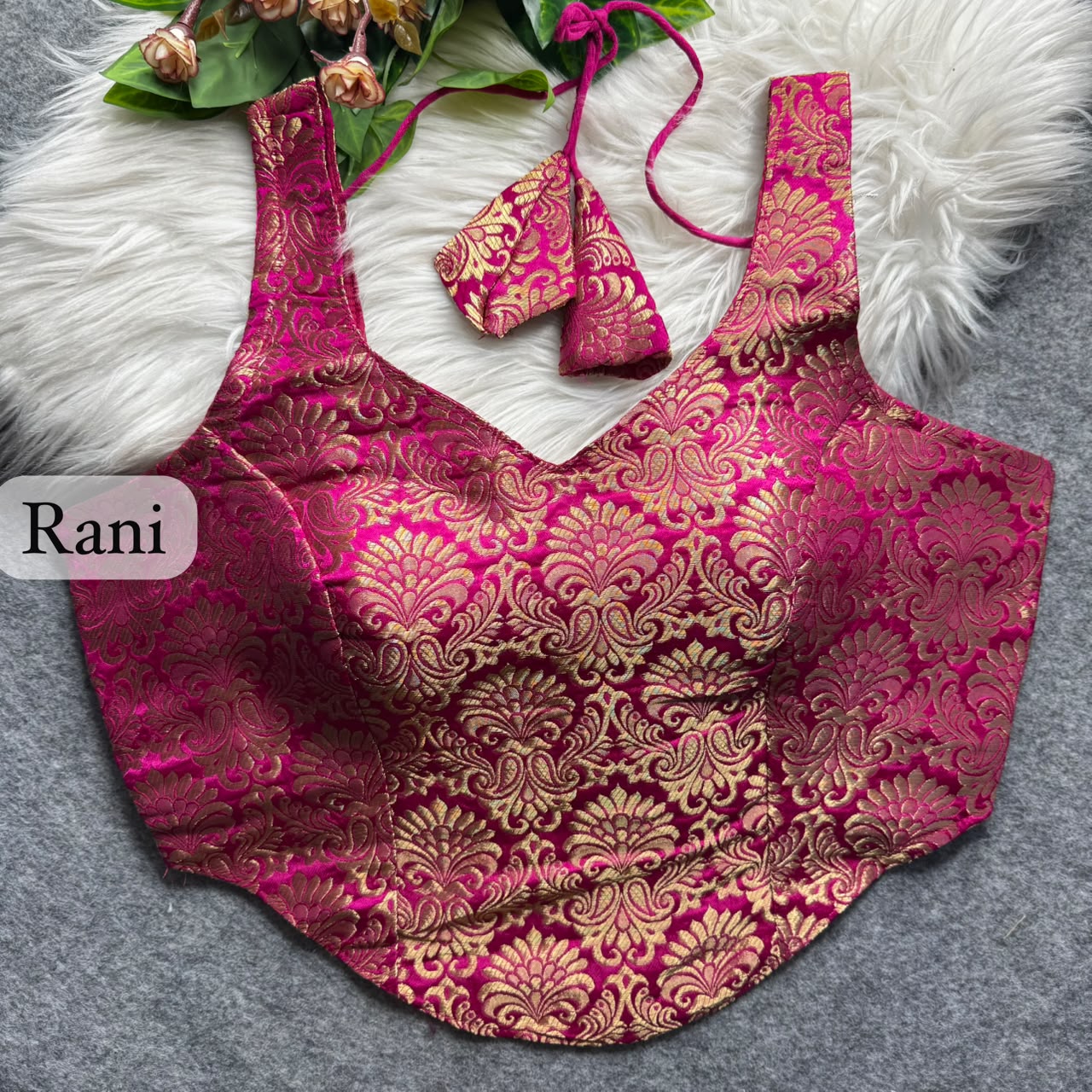 Brocade Silk Readymade Blouse – ₹650