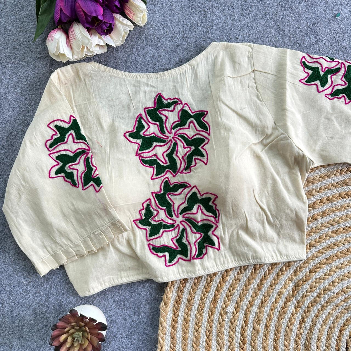 Khadi Cotton Readymade Blouse