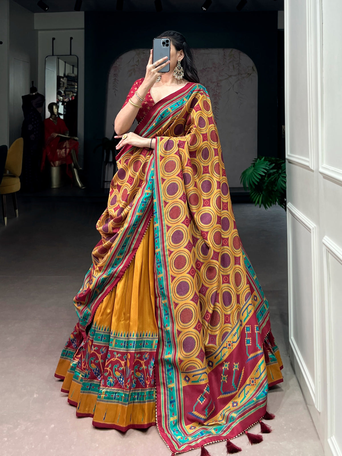 Navaratri Special Tussar Chaniya Choli Lehenga Collection