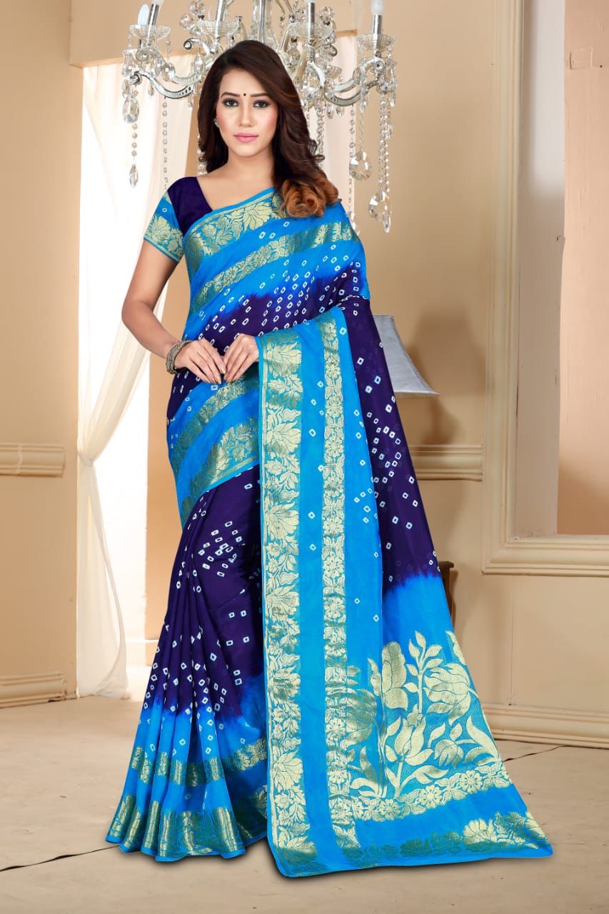 Artsilk Bandhini Sarees