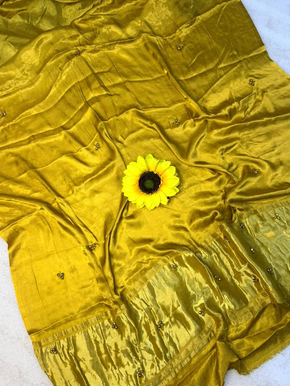 Gajji Silk Gunguru Sarees with Lagdi Patta & Rich Pallu