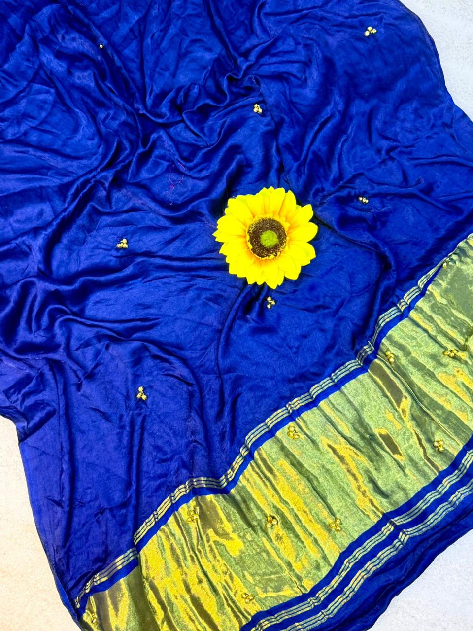 Gajji Silk Gunguru Sarees with Lagdi Patta & Rich Pallu